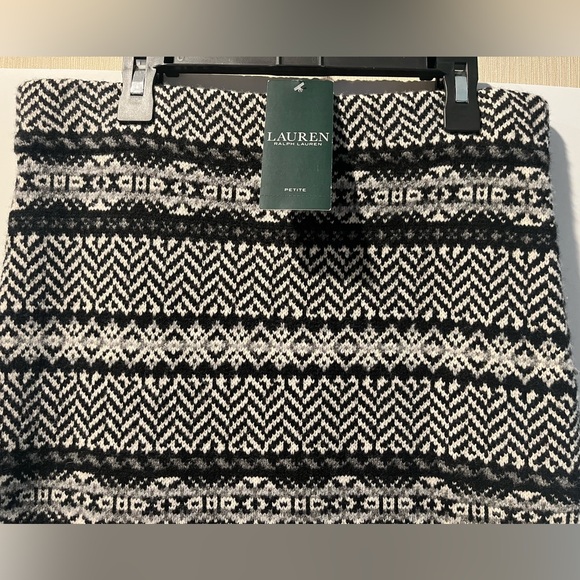Lauren Ralph Lauren Cashmere Blend Fair Isle Knit Midi Skirt - Picture 3 of 16